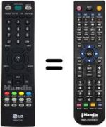 Replacement remote control LG M 228 WDP
