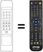 Replacement remote control Crown CTV-2037 R
