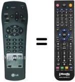 Replacement remote control LG BC 288 P