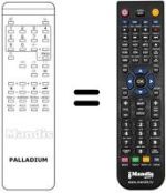 Replacement remote control Palladium CTV 330 / 930