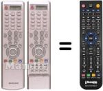 Replacement remote control Samsung PS-42P3S