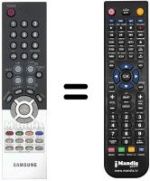 Replacement remote control Samsung SYNCMASTER 960 MW