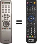Replacement remote control Samsung WS 32M206V
