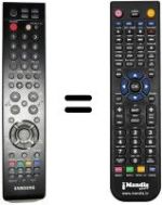 Replacement remote control Samsung LE 40M91