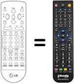 Replacement remote control LG CB 21T43 TG
