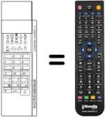 Replacement remote control NordMende SPECTRA STEREO 5500