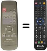 Replacement remote control Hitachi CMP 412 HDE