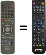 Replacement remote control Toshiba 44 PL 93 G
