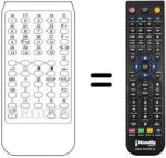 Replacement remote control CTV 200 / 2