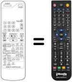 Replacement remote control JINN SONIC 7700 VCR