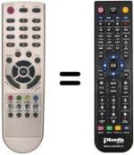 Replacement remote control Homecast EM1150