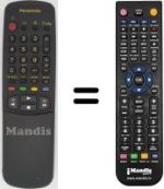 Replacement remote control Panasonic TX-21MD1 C