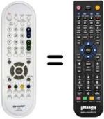 Replacement remote control GA 608 WJSB