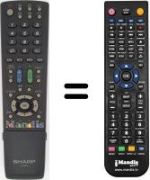 Replacement remote control Sharp LC 46 LX700E