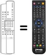 Replacement remote control Blaupunkt IS 63-40 VT
