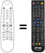 Replacement remote control Audiosonic KT 9475 MSTX
