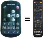 Replacement remote control Lenoir TVC 80 LCD