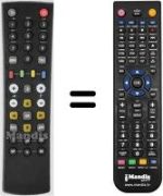 Replacement remote control Kathrein UFT 591 SI
