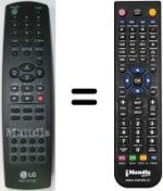 Replacement remote control LG CF 21T24 T