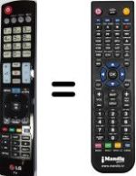 Replacement remote control LG 50 LA 690