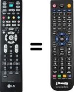 Replacement remote control LG 42 LC 54