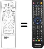 Replacement remote control Saba T 7042 E