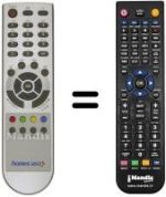 Replacement remote control Homecast T 3010