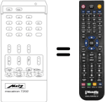 Replacement remote control MECATRON 7202