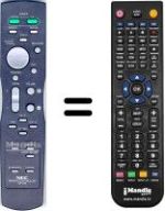 Replacement remote control Nec 42 VP 4