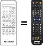 Replacement remote control RC-1008 E VIDEOTEXT