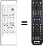 Replacement remote control RC-1053 E