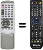 Replacement remote control TEAK PLD 1800