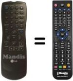 Replacement remote control RC 1123334 / 00