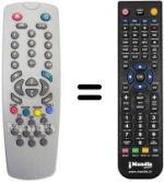 Replacement remote control Reflex CTV 2197 (100 CHANNELS)