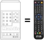 Replacement remote control RC 5172