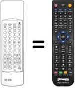 Replacement remote control RC 590