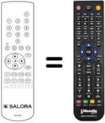 Replacement remote control Arthur Martin 25 SP 5M CLUB
