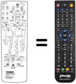 Replacement remote control Thomson 32 WT 45 ES