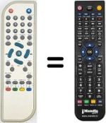 Replacement remote control M@TRIX CT 216T USB PVR