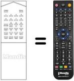 Replacement remote control RM-105