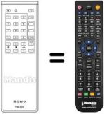 Replacement remote control RM-626