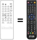 Replacement remote control RM-633