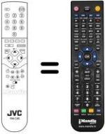 Replacement remote control JVC AV 25BT5