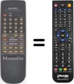 Replacement remote control Sharp VC M19 SM