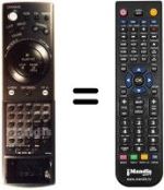 Replacement remote control Sharp VC H94 GM