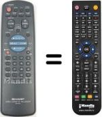 Replacement remote control Sharp VC MH60 GM