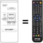 Replacement remote control Sharp VC 781 S
