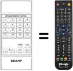 Replacement remote control RRMCG 0299 CESB