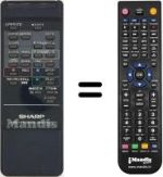 Replacement remote control RRMCG 0412 UM