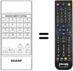Replacement remote control RRMCG 0454 CESA